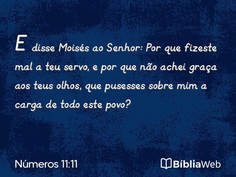Números 11:11 em imagem para compartilhar