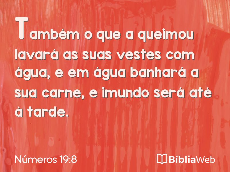 Números 19:8 em imagem para compartilhar