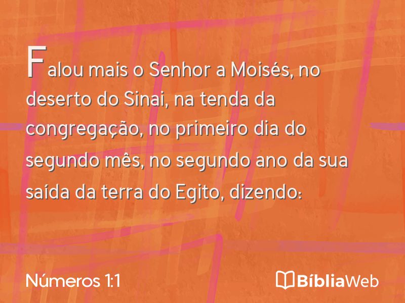 Números 1:1 em imagem para compartilhar
