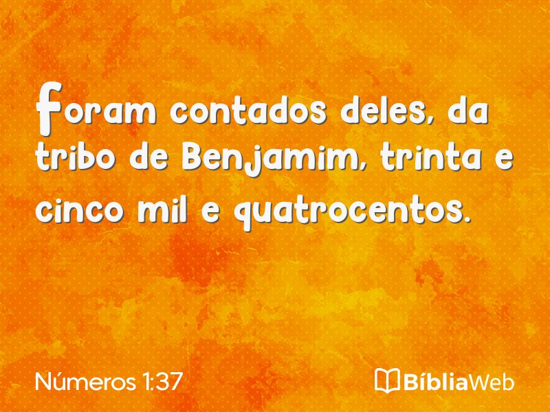 Números 1:37 em imagem para compartilhar