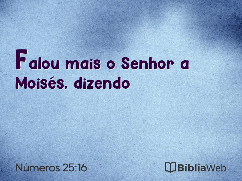 Números 25:16 em imagem para compartilhar