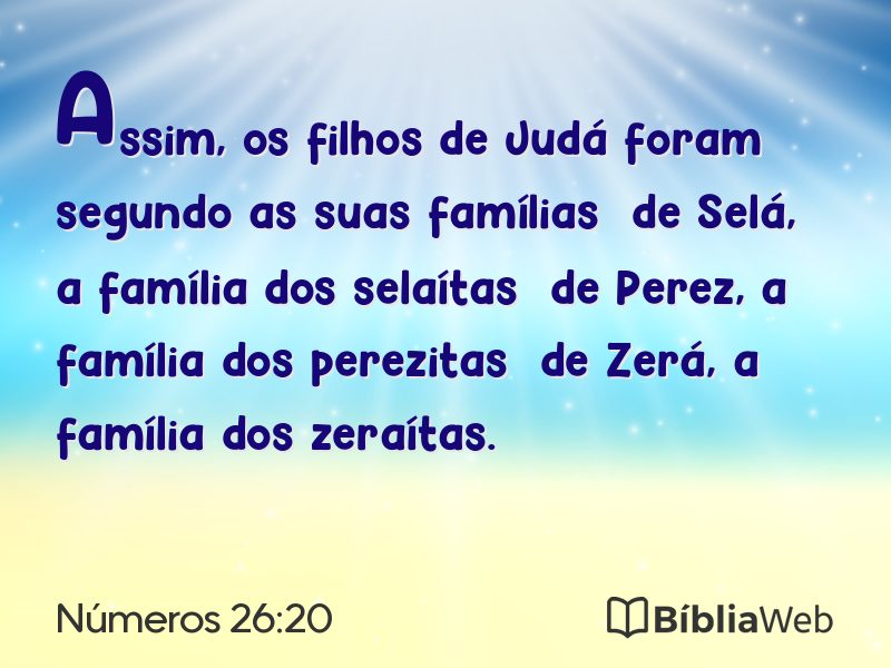 Números 26:20 em imagem para compartilhar