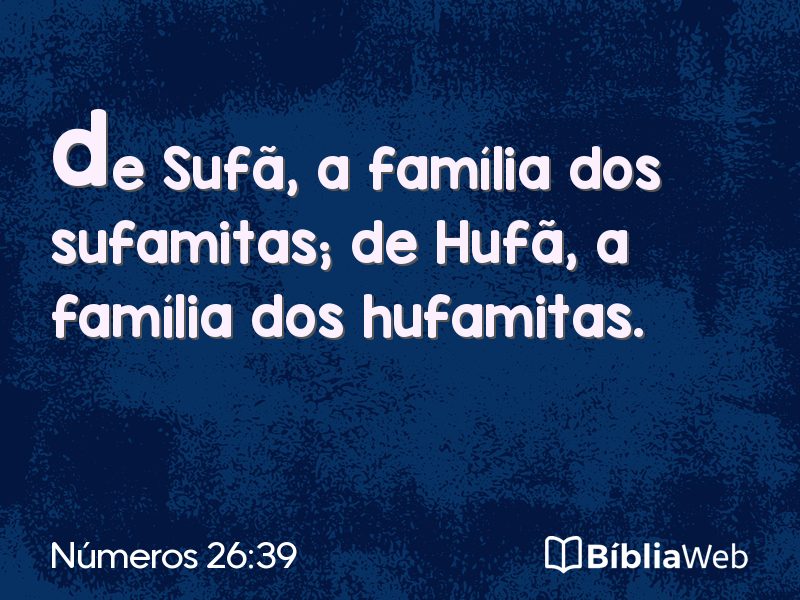Números 26:39 em imagem para compartilhar