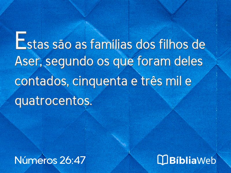 Números 26:47 em imagem para compartilhar