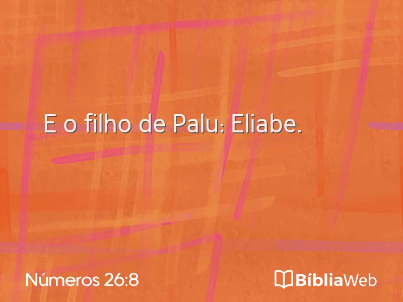 Números 26:8 em imagem para compartilhar