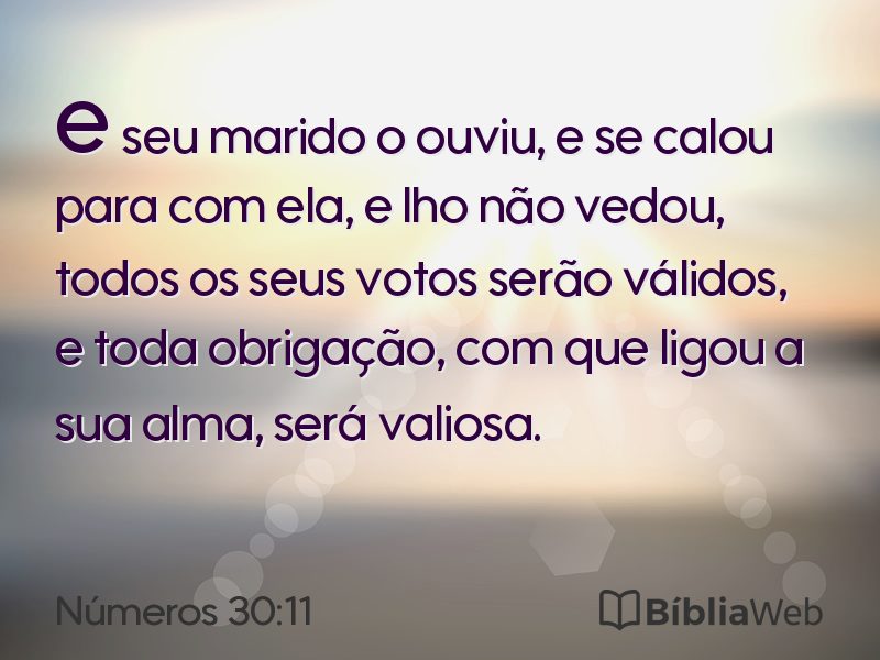 Números 30:11 em imagem para compartilhar