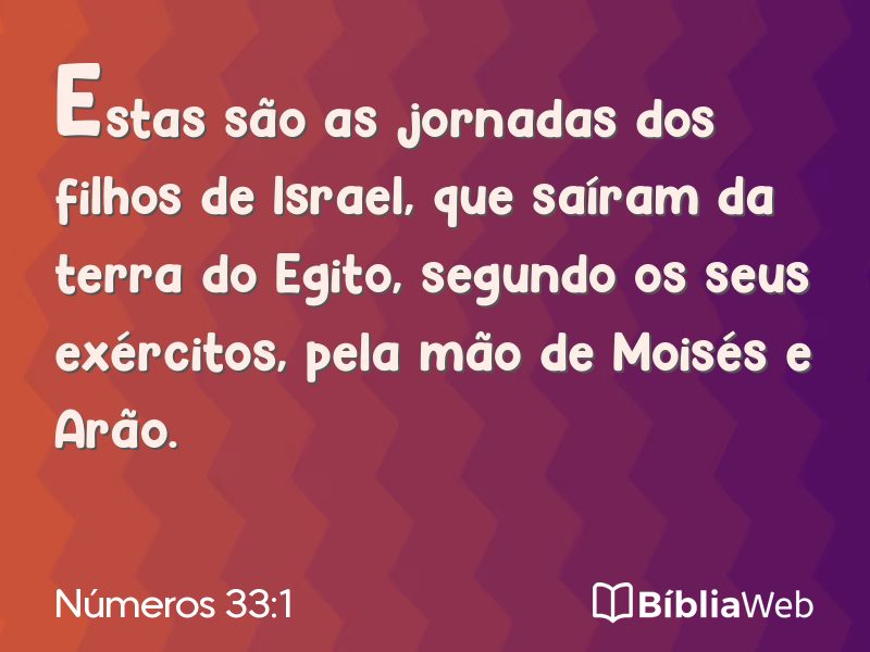 Números 33:1 em imagem para compartilhar