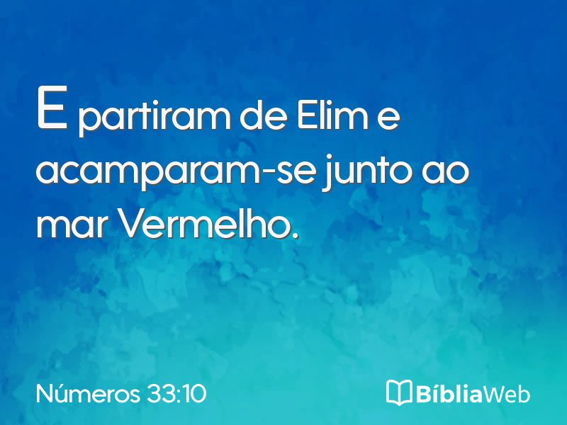 Números 33:10 em imagem para compartilhar