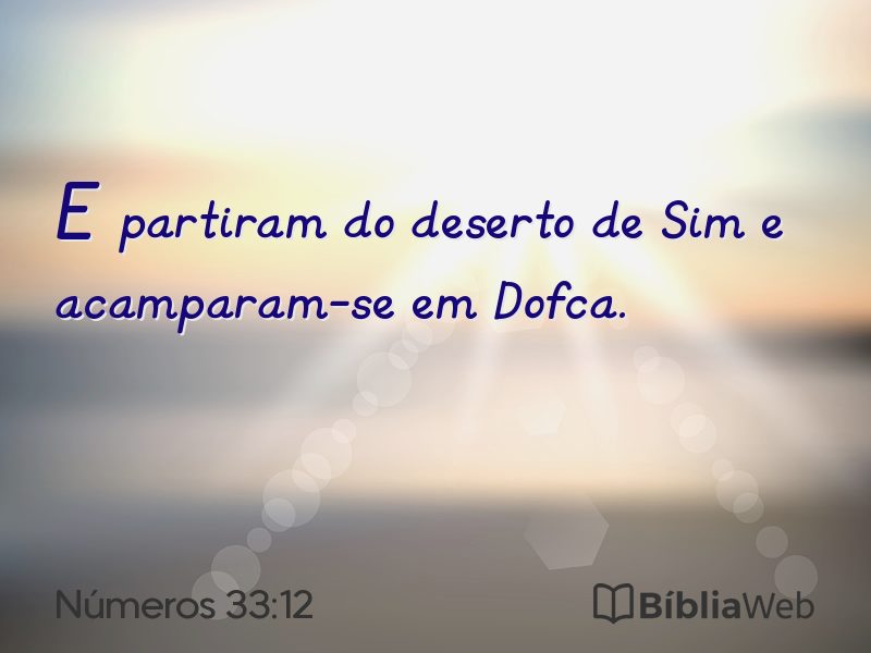 Números 33:12 em imagem para compartilhar