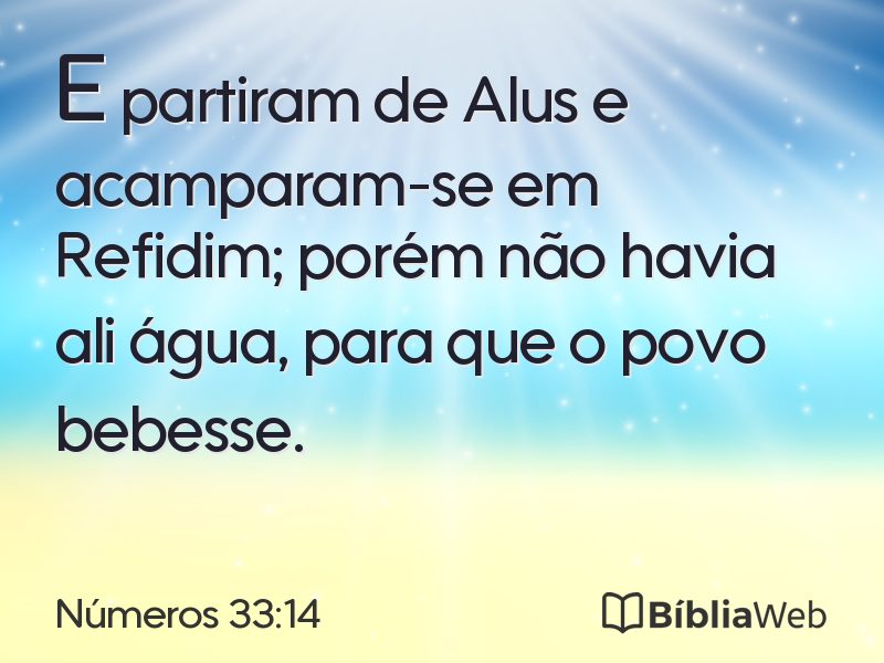 Números 33:14 em imagem para compartilhar