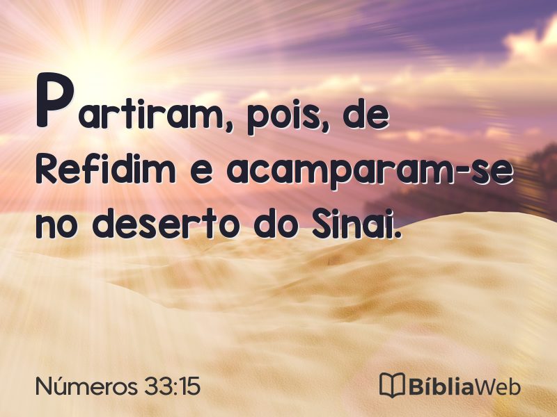 Números 33:15 em imagem para compartilhar