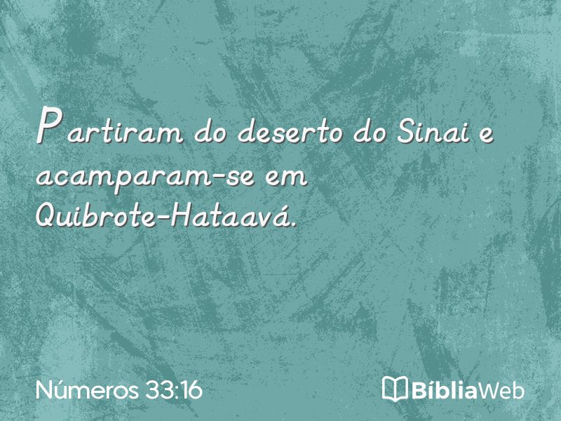 Números 33:16 em imagem para compartilhar