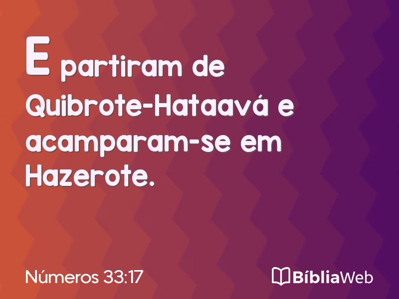 Números 33:17 em imagem para compartilhar