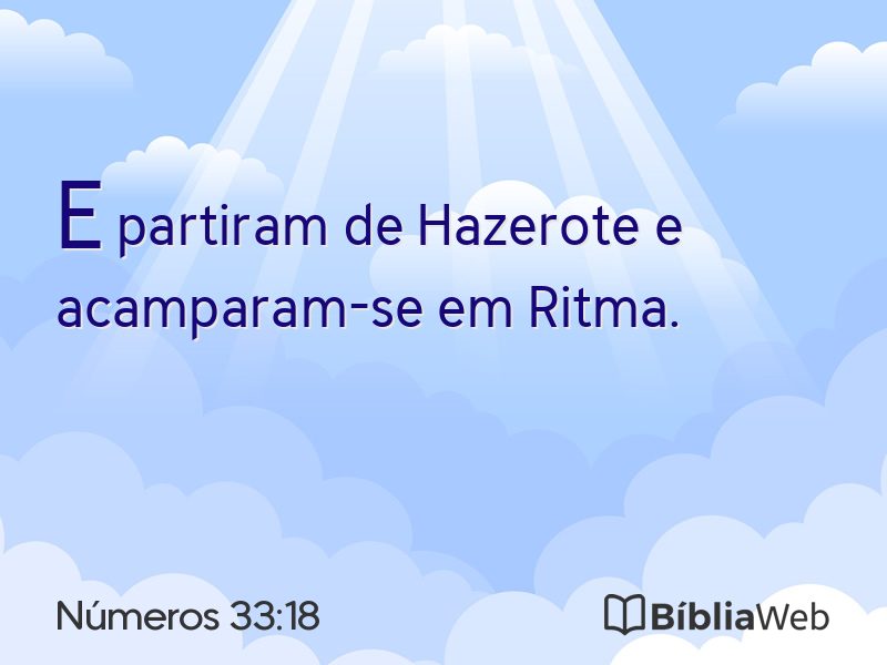 Números 33:18 em imagem para compartilhar