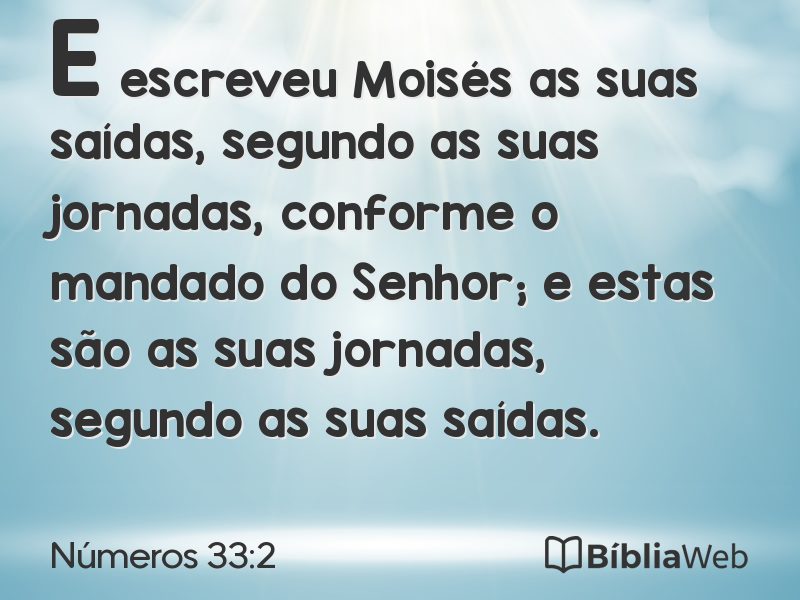 Números 33:2 em imagem para compartilhar