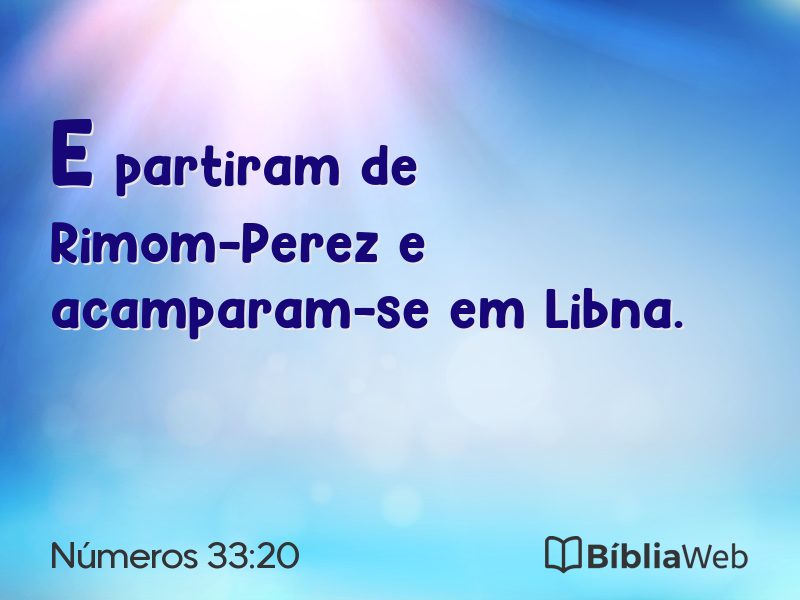 Números 33:20 em imagem para compartilhar