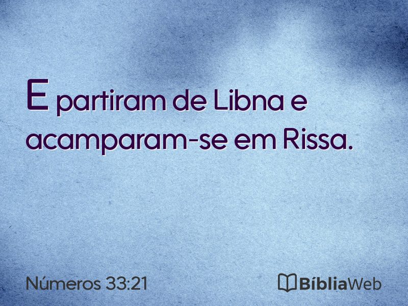 Números 33:21 em imagem para compartilhar