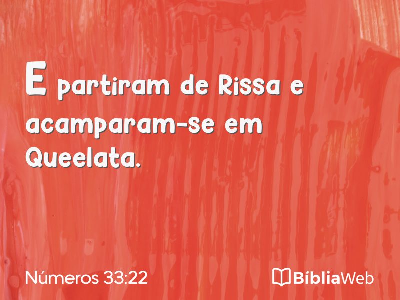 Números 33:22 em imagem para compartilhar