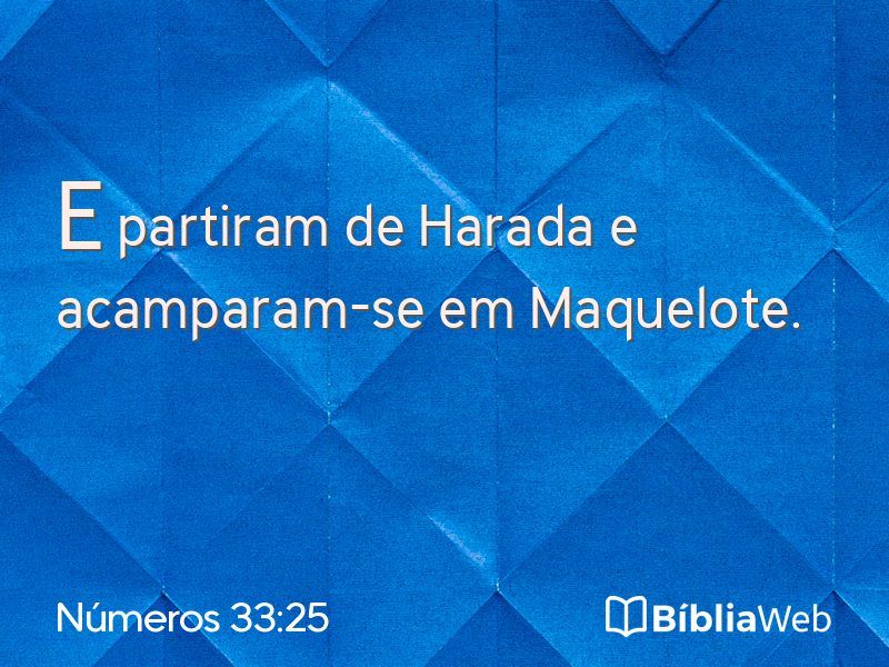 Números 33:25 em imagem para compartilhar