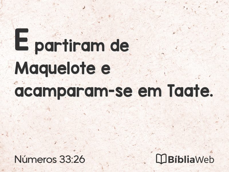 Números 33:26 em imagem para compartilhar