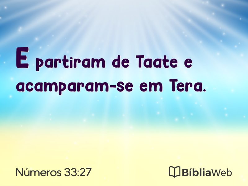 Números 33:27 em imagem para compartilhar