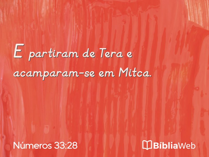 Números 33:28 em imagem para compartilhar