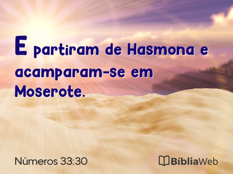 Números 33:30 em imagem para compartilhar