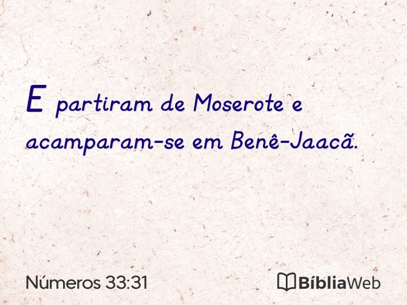 Números 33:31 em imagem para compartilhar