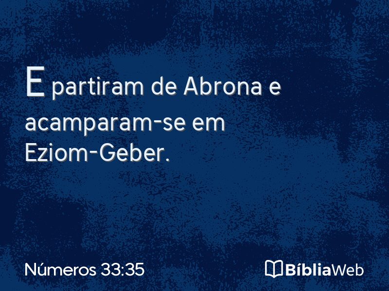 Números 33:35 em imagem para compartilhar