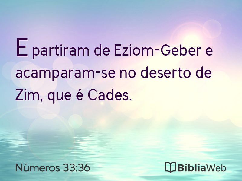 Números 33:36 em imagem para compartilhar