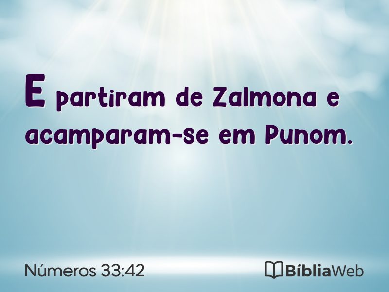 Números 33:42 em imagem para compartilhar