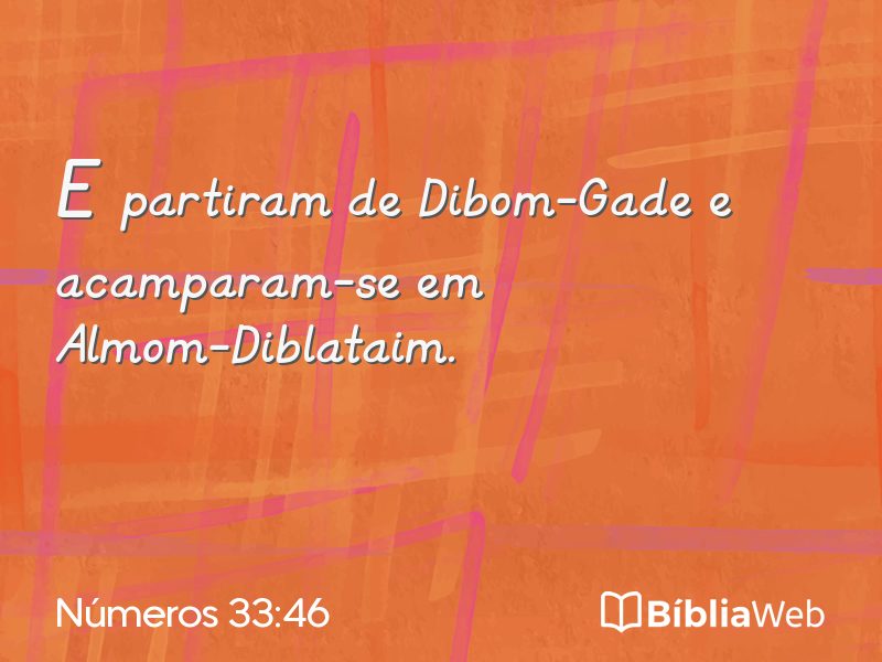 Números 33:46 em imagem para compartilhar