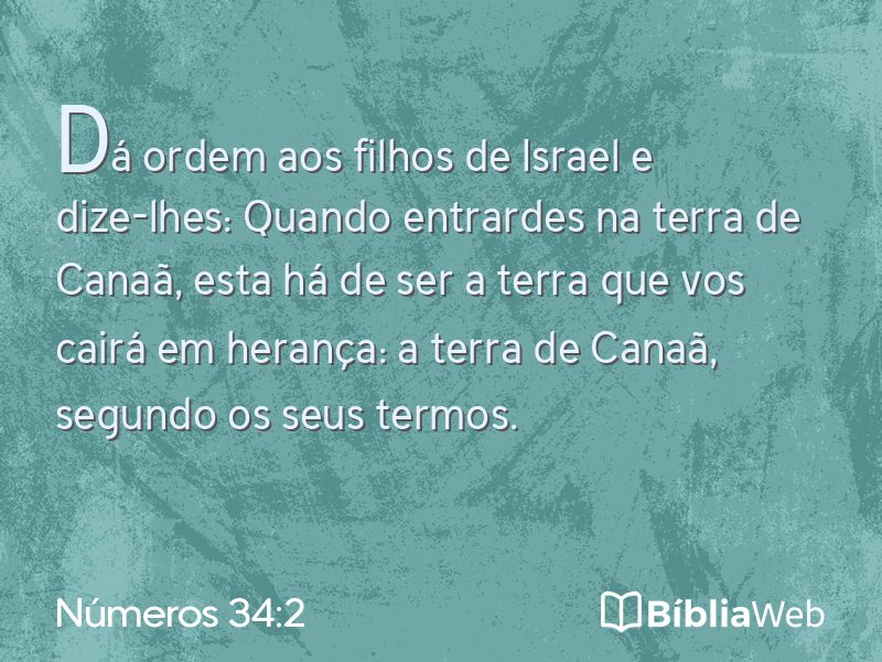 Números 34:2 em imagem para compartilhar