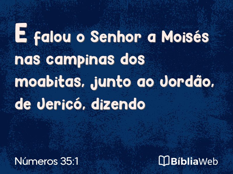 Números 35:1 em imagem para compartilhar