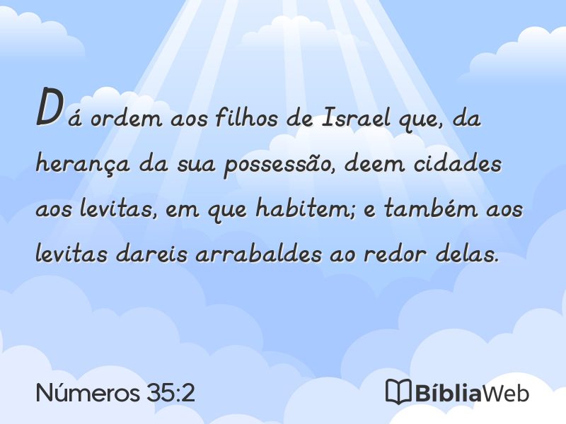 Números 35:2 em imagem para compartilhar