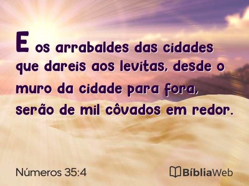 Números 35:4 em imagem para compartilhar