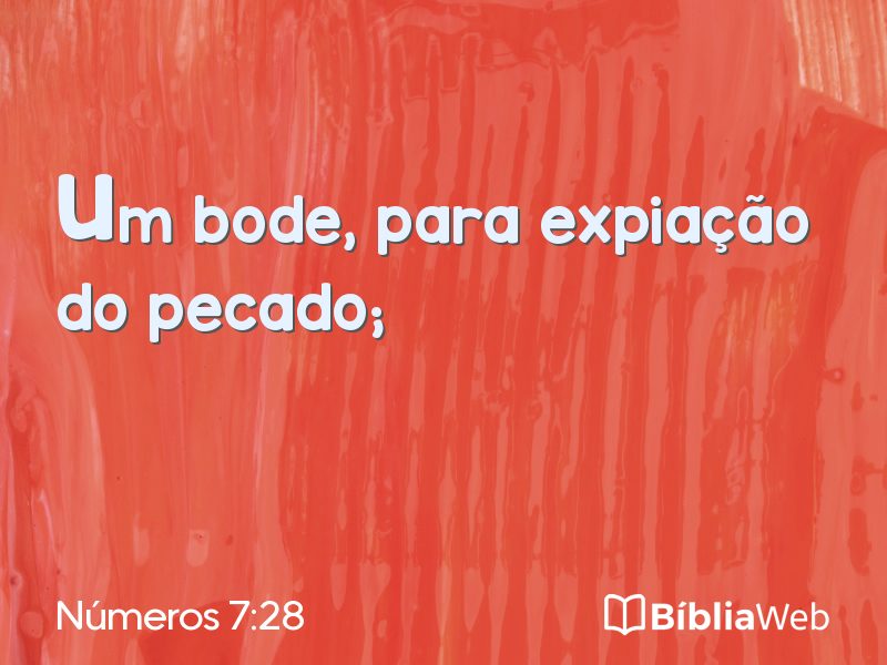 Números 7:28 em imagem para compartilhar