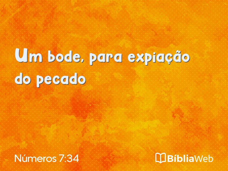 Números 7:34 em imagem para compartilhar