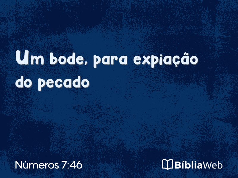 Números 7:46 em imagem para compartilhar