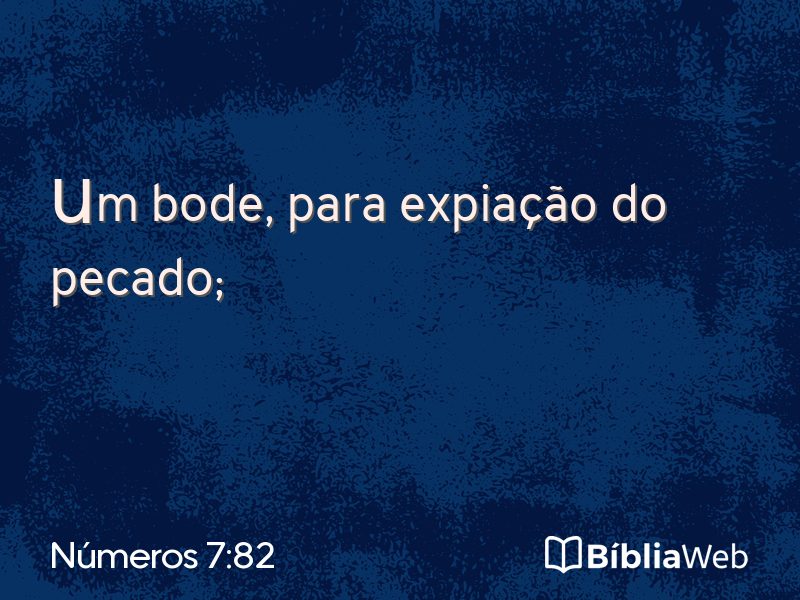 Números 7:82 em imagem para compartilhar