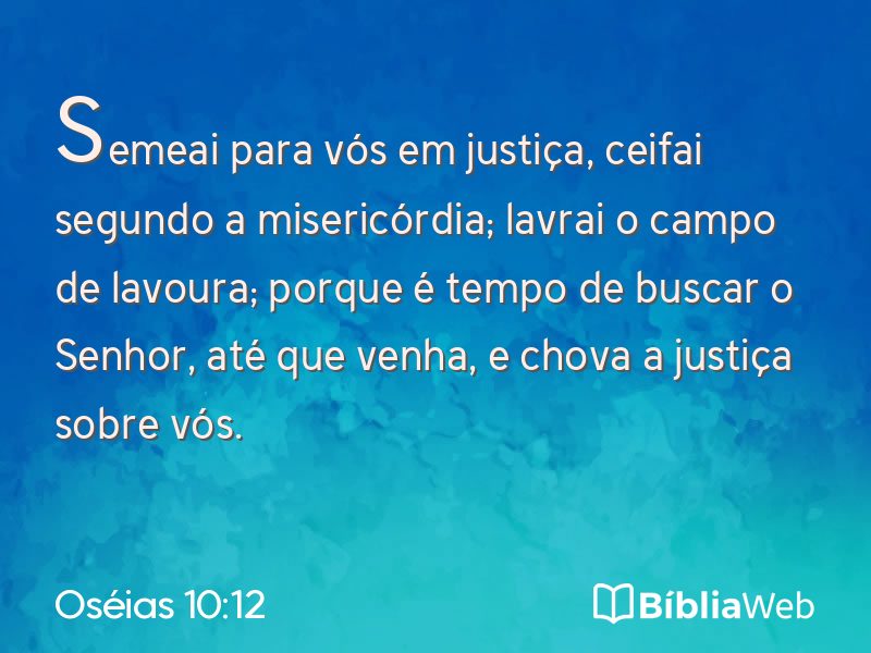 Oséias 10:12 em imagem para compartilhar