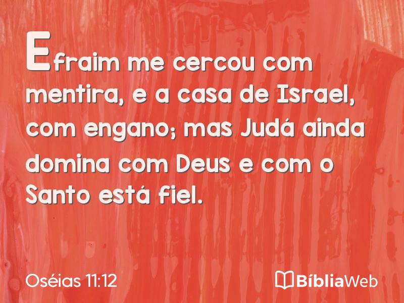 Oséias 11:12 em imagem para compartilhar