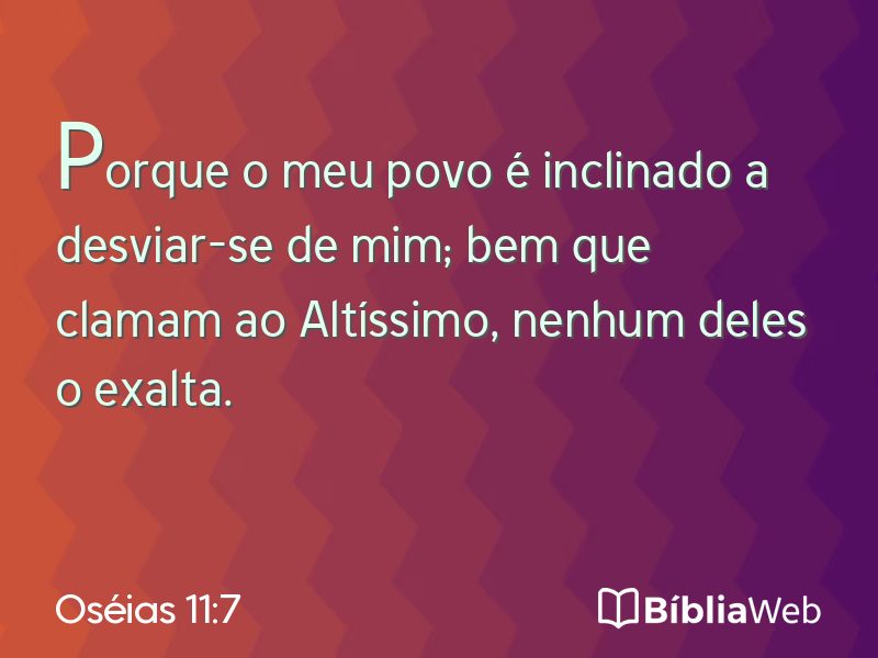 Oséias 11:7 em imagem para compartilhar