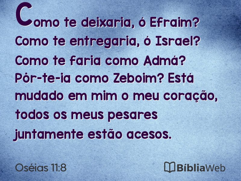 Oséias 11:8 em imagem para compartilhar