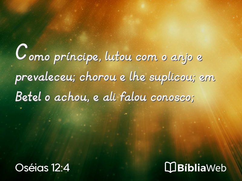 Oséias 12:4 em imagem para compartilhar