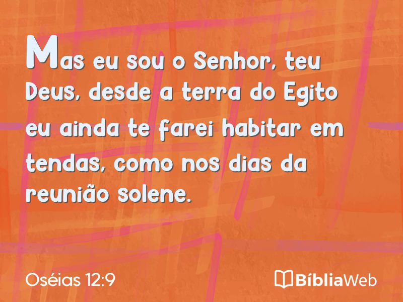 Oséias 12:9 em imagem para compartilhar