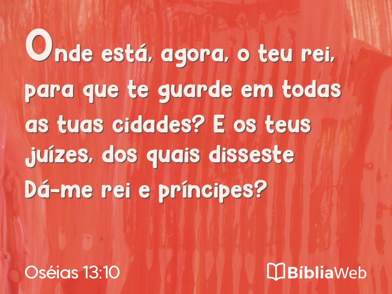 Oséias 13:10 em imagem para compartilhar