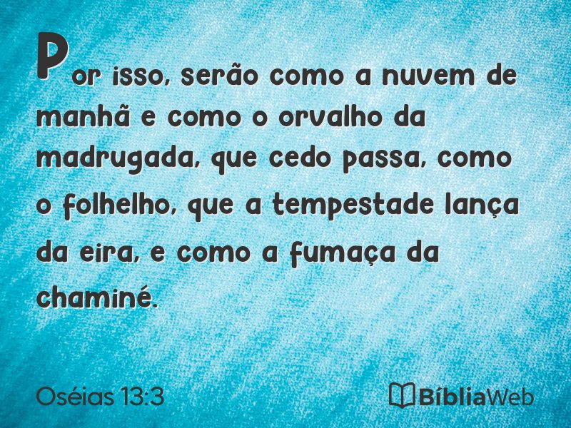 Oséias 13:3 em imagem para compartilhar