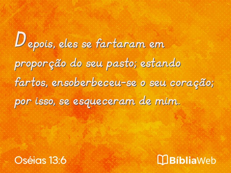 Oséias 13:6 em imagem para compartilhar