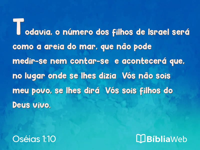Oséias 1:10 em imagem para compartilhar